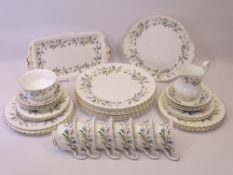 ROYAL ALBERT BRIGADOON DINNERWARE approximately 30 pieces