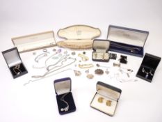 COSTUME JEWELLERY including simulated pearls and silver ETC