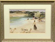 SIR WILLIAM RUSSELL FLINT prints (6) - well-presented typical examples of his work, in matching