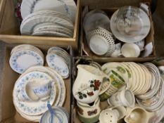 TEAWARE - COLCLOUGH, DUCHESS, EGGSHELL and other. Also, other mixed porcelain (3 boxes and a