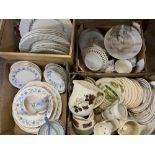 TEAWARE - COLCLOUGH, DUCHESS, EGGSHELL and other. Also, other mixed porcelain (3 boxes and a