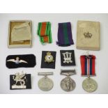 MILITARY MEDALS - Cyprus for 23379664 Fusilier D James R.W.F. and two unnamed WWII Service medals,