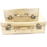 VINTAGE SUITCASES, CREAM COLOURED (2)