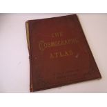 COSMOGRAPHIC ATLAS W & A K JOHNSTON, 1889 4TH EDITION, original cloth and 66 coloured maps including