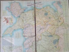 BSACON'S FOLDING CANVAS MAP OF NORTH WALES