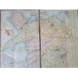 BSACON'S FOLDING CANVAS MAP OF NORTH WALES