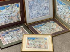 MEIRION ROBERTS and others, framed Eisteddfod posters (6 in total)