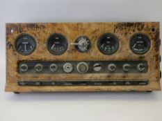 AUTOMOBILIA - Daimler/Jaguar dashboard section with Smiths and Lucas dials