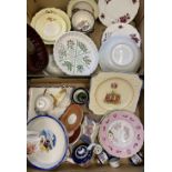 EDWARD VII 1937 CORONATION PLATE, Aynsley teaware and an assortment of similar items (2 boxes)