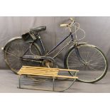 VINTAGE LADY'S RALEIGH BICYCLE and a child's sledge