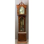 REPRODUCTION TEMPUS FUGIT GRANDMOTHER CLOCK, 145cms H, 35cms W, 23cms D