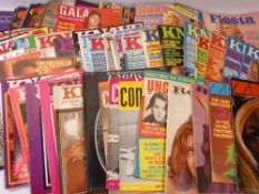 GENTLEMAN'S VINTAGE GLAMOUR MAGAZINES, 83 issues 1960 - 1979, titles include Gaiety, Gala, Chance,