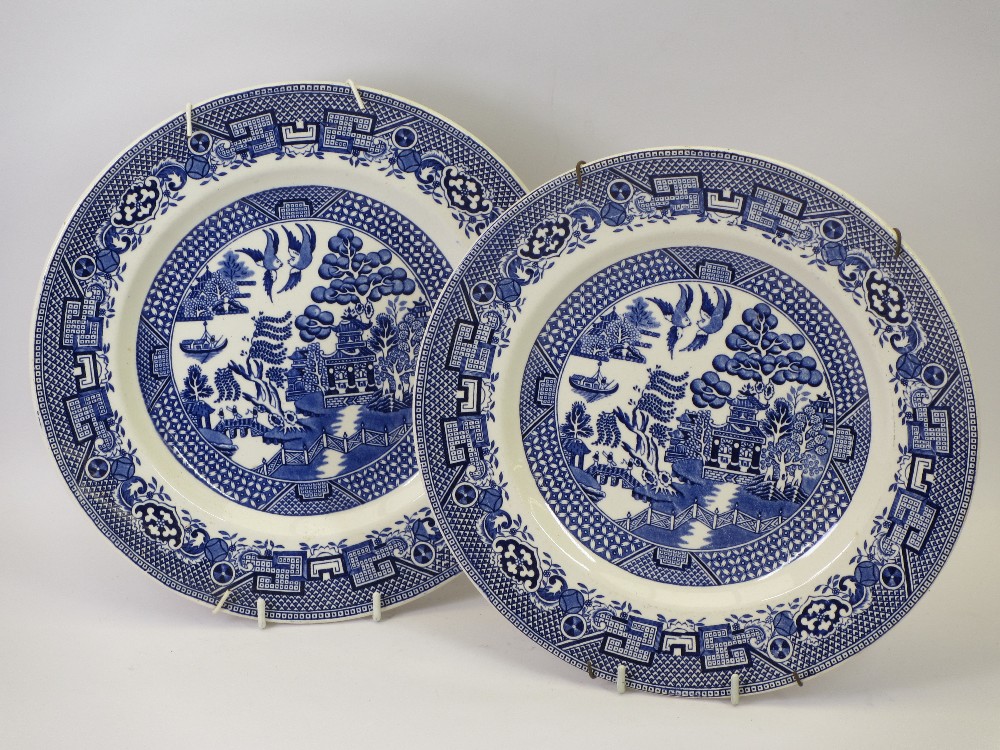 BLUE & WHITE PLATTER, another meat platter, assorted dinnerware ETC - Image 4 of 5