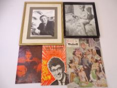 BARBARA WINDSOR, MICHAEL GRADE SIGNED PHOTOGRAPHS, Freddie & The Dreamers 10m programme, Frank