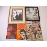 BARBARA WINDSOR, MICHAEL GRADE SIGNED PHOTOGRAPHS, Freddie & The Dreamers 10m programme, Frank