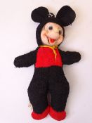 WALT DISNEY CIRCA 1930s EARLY MOUSE SOFT TOY, 28cms L