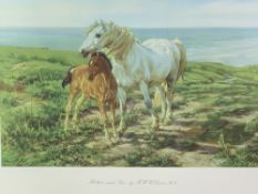 H W B DAVIES 1881 print - mother and son, 28 x 40cms, KEITH ANDREW print - 'Summer', 29 x 39cms