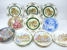 ROYAL DOULTON, GRAFTON and a good assortment of other wall hanging plates