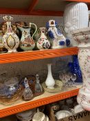 GLASS & CERAMICS - a very large parcel of assorted vases, jugs, Staffordshire dogs, planters and