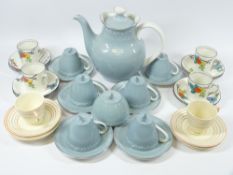 ART DECO STYLE COFFEE WARE including Royal Doulton Aegean