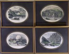 MID 19TH CENTURY WELSH ENGRAVINGS - a collection of 13 by Humphries of Caernarfon ETC