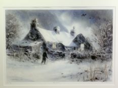 KEITH ANDREW complete suite of four artist's proof colour prints - entitled 'Four Seasons/Swtan',