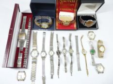 LADY'S & GENT'S WRISTWATCHES - a mixed quantity in gilt metals and stainless steel