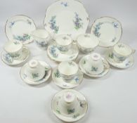 DUCHESS 'FORGET ME NOT' TEAWARE, approx 25 pieces