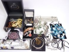VINTAGE & LATER JEWELLERY and three various Georg Jensen boxes and cloth pouch