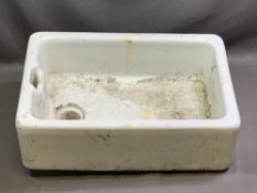 BELFAST SINK, 23cms H, 61cms W, 42cms D