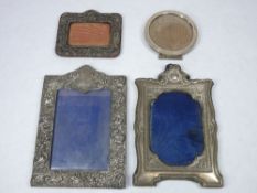 SILVER FRONTED PHOTOGRAPH FRAMES (4) - Birmingham hallmarks, various dates and conditions, 21.5 x