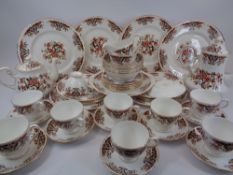 COLCLOUGH TEA, COFFEE & DINNERWARE - approximately 50 piece including tea and coffee pots