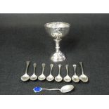 SMALL SILVER - a mixed quantity, 7.2 troy ozs gross to include 9 various teaspoons, George III and