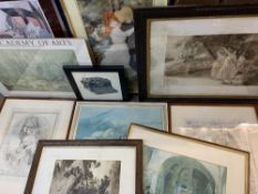 ANTIQUE PRINTS, ART POSTERS and an assortment of similar