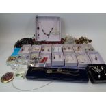 MODERN SEMI-PRECIOUS STONE SET STERLING SILVER JEWELLERY, costume jewellery and collectables