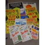 VINTAGE THEATRE/SHOWTIME COLLECTION OF SHOW CARDS, POSTERS & ASSOCIATED EPHEMERA - excellent