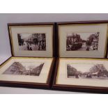 COLWYN BAY - a set of four historical framed photographs, 14.5 x 24cms