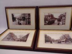 COLWYN BAY - a set of four historical framed photographs, 14.5 x 24cms