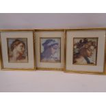 MICHELANGELO BUONAROTTI prints (3) - Roman prints, 18.5 x 15.5cms