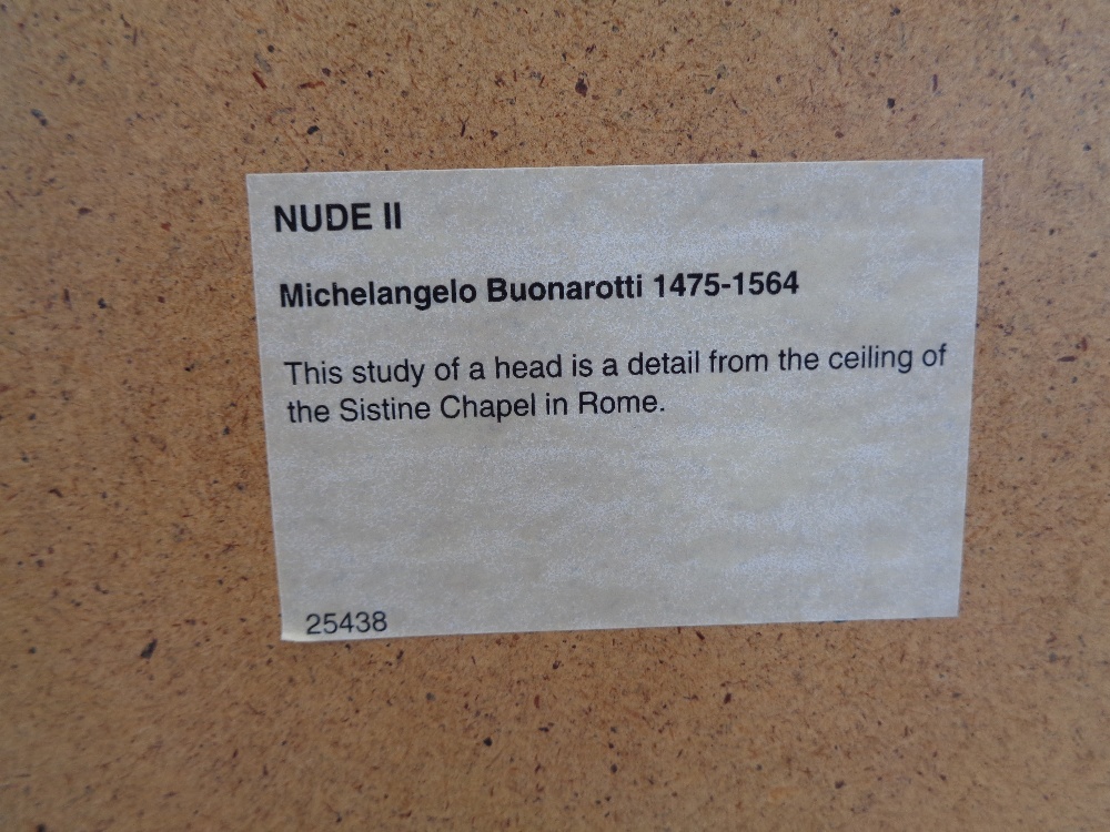 MICHELANGELO BUONAROTTI prints (3) - Roman prints, 18.5 x 15.5cms - Image 7 of 7