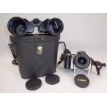 CANNON 300D DIGITAL CAMERA and a pair of boots chemist, Admiral 2 10 x 50mm binoculars in carry