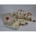 ROYAL ALBERT OLD COUNTRY ROSES PART TEASET, TABLE & CABINET WARE - 30 plus pieces to include a boxed