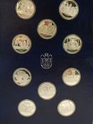 JOHN PINCHES SILVER MEDALLIONS, THE 100 GREATEST INVENTIONS OF MANKIND - full set of 100 within