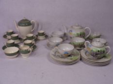 CROWN DUCAL DEESIDE COFFEE & TEAWARE also Eggshell type teaware