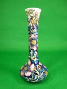 MOORCROFT 'Pheasant's Eye' vase by Shirley Hayes - 21cms H, impressed and painted factory marks to