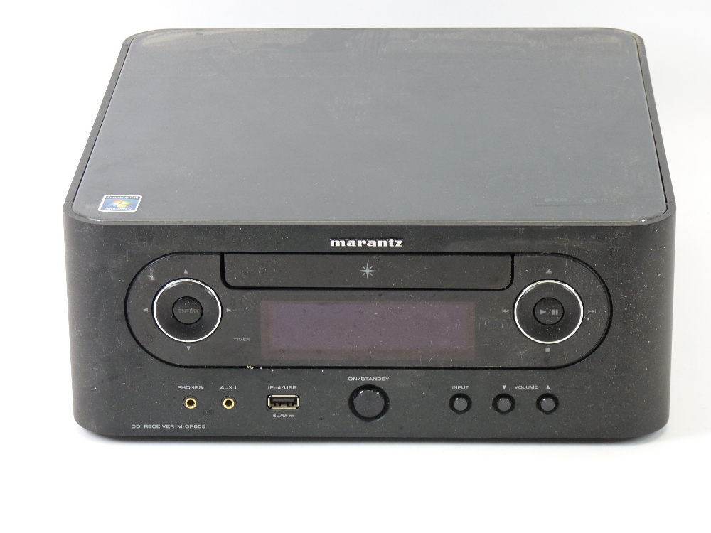 STEREO EQUIPMENT - Marantz cd receiver, also, a Denham, both with remote controls and a pair of - Bild 3 aus 4