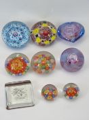 PAPERWEIGHTS (9) - some Millefiori
