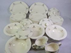 GRINDLEY CREAM PETAL DINNERWARE - approximately 45 pieces