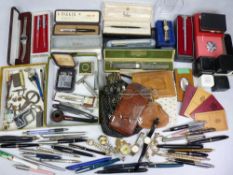 VINTAGE & LATER WATCHES & JEWELLERY, also vintage pens - Parker, Conway Stewart and other