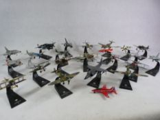 MODEL AIRCRAFT COLLECTION, 20 PLUS - WW1 and WW2 and later military planes